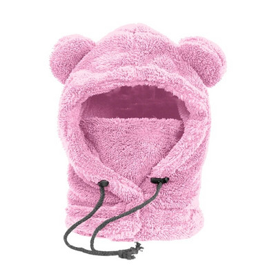 Shu vates maska integrēta cepure sieviete ziemas riteņbraukšana, silta un vēja necaurlaidīga rudens un ziemas lāča cepure šalle Ziemas kakla šalle