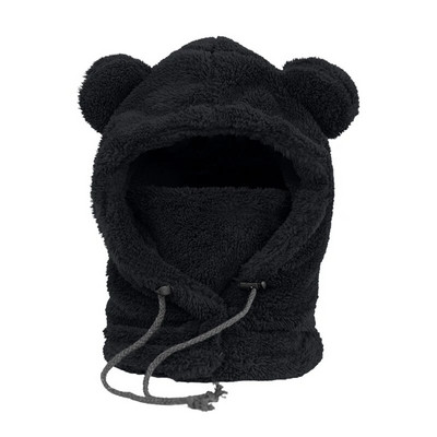 Shu vates maska integrēta cepure sieviete ziemas riteņbraukšana, silta un vēja necaurlaidīga rudens un ziemas lāča cepure šalle Ziemas kakla šalle