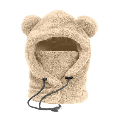 Shu vates maska integrēta cepure sieviete ziemas riteņbraukšana, silta un vēja necaurlaidīga rudens un ziemas lāča cepure šalle Ziemas kakla šalle