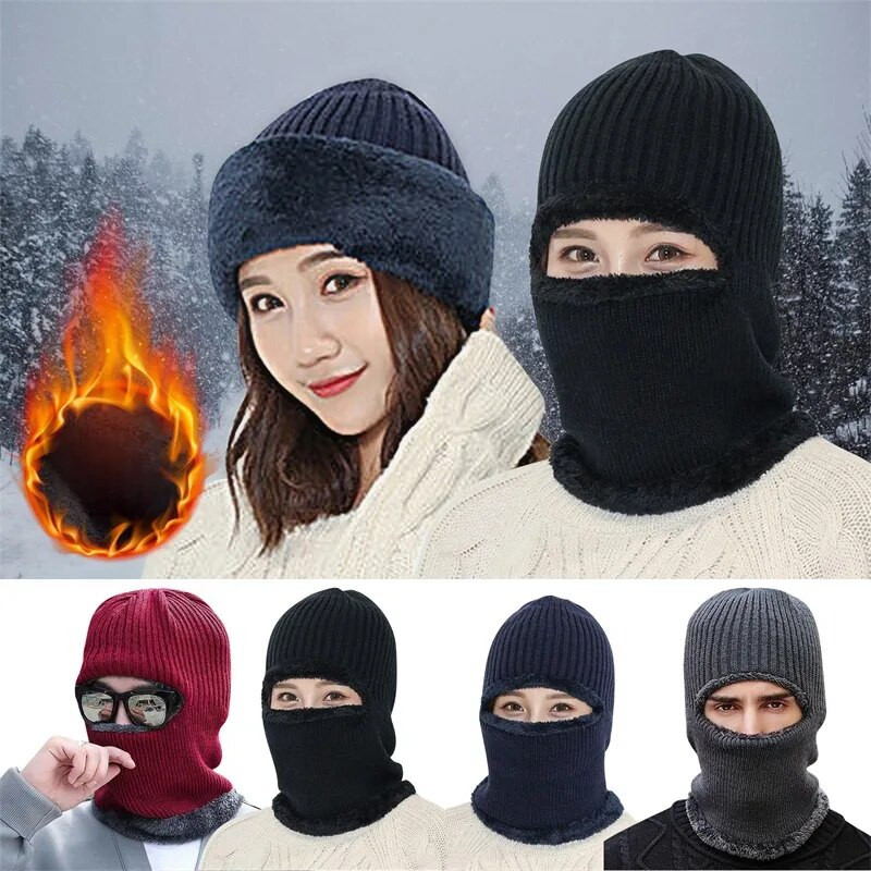 Shu vates maska integrēta cepure sieviete ziemas riteņbraukšana, silta un vēja necaurlaidīga rudens un ziemas lāča cepure šalle Ziemas kakla šalle