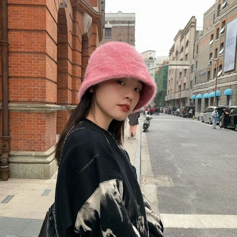 2023. gada mākslīgā truša kažokādas cepure sievietēm rudens ziema, silta, sabiezināta zvejnieka Panama plīša baseina Gorro dāmas cepure