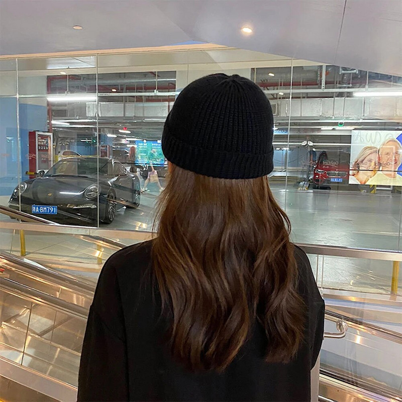 20 krāsu ziemas silts ikdienas īss diegu hip-hop pupiņas cepure korejiešu pieaugušajiem sievietēm vīriešiem elastīga vilna trikotāžas galvaskausa vāciņš vairumtirdzniecība