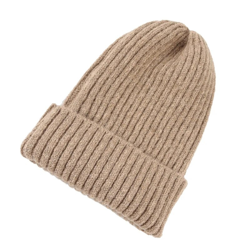 2023. gada jaunas ziemas cepures sievietēm vīriešiem, trikotāžas vienkrāsains pulksteņa vāciņš meitenēm.