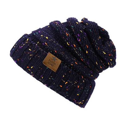 Căciulițe de iarnă marca super star Pălărie caldă de iarnă pentru femei Căciulă de fete Berici tricotate Căciulă de pălărie Gros pentru femei Skullies