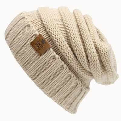 Căciulițe de iarnă marca super star Pălărie caldă de iarnă pentru femei Căciulă de fete Berici tricotate Căciulă de pălărie Gros pentru femei Skullies