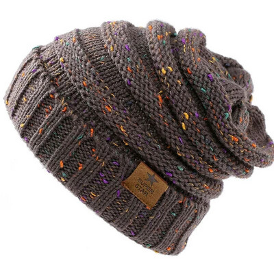 Căciulițe de iarnă marca super star Pălărie caldă de iarnă pentru femei Căciulă de fete Berici tricotate Căciulă de pălărie Gros pentru femei Skullies