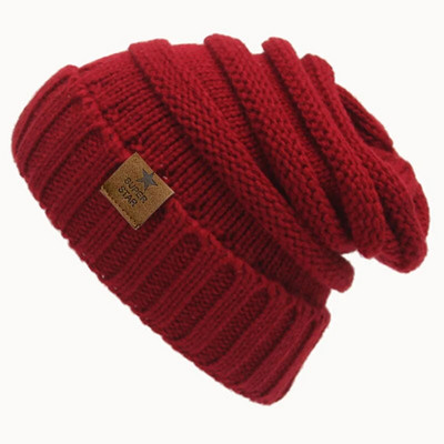 Căciulițe de iarnă marca super star Pălărie caldă de iarnă pentru femei Căciulă de fete Berici tricotate Căciulă de pălărie Gros pentru femei Skullies