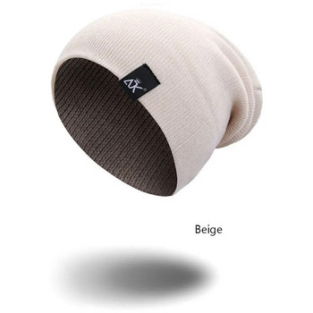 Χειμερινό Πλεκτό καπέλο Beanie για Γυναικεία Ανδρικά Skullies Beanies Ζεστό Casual Slouchy Καπέλο Crochet Beanie Καπέλο Γυναικείο φαρδύ καπέλο Φτηνό