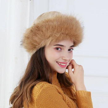 Νέο χοντρό ζεστό ρωσικό καπέλο γυναικείο καστόρι βομβαρδιστικό καπέλο αντιανεμικό γυναικείο γούνινο καπέλο Θηλυκό καπέλο Mongolia Women Fox Fur Skullies Beanies