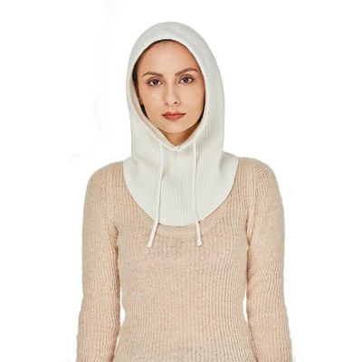 Sparsil Unisex πλεκτό κασκόλ Καπέλο με κουκούλα Γυναικείο κασμίρ Beanie Bonnet Γυναικείο μάλλινο λαιμό & πρόσωπο Balaclava Skullies Ανδρικές κουκούλες