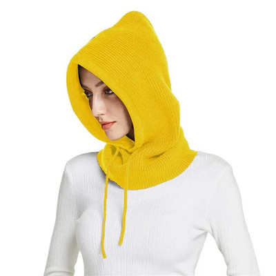 Sparsil Unisex πλεκτό κασκόλ Καπέλο με κουκούλα Γυναικείο κασμίρ Beanie Bonnet Γυναικείο μάλλινο λαιμό & πρόσωπο Balaclava Skullies Ανδρικές κουκούλες