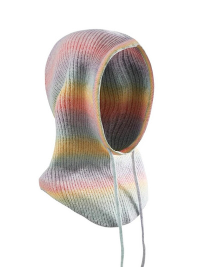 Sparsil Unisex πλεκτό κασκόλ Καπέλο με κουκούλα Γυναικείο κασμίρ Beanie Bonnet Γυναικείο μάλλινο λαιμό & πρόσωπο Balaclava Skullies Ανδρικές κουκούλες