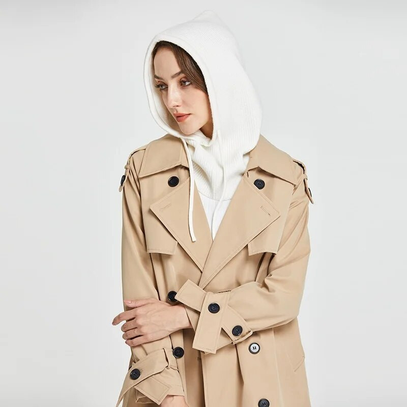 Sparsil unisex trikotāžas šalles cepure ar kapuci ziemas sievietēm kašmira beanie pārsegu dāmu vilnas kakla un sejas aizsarglīdzekļi Balaclava Skullies vīriešiem ar kapuci