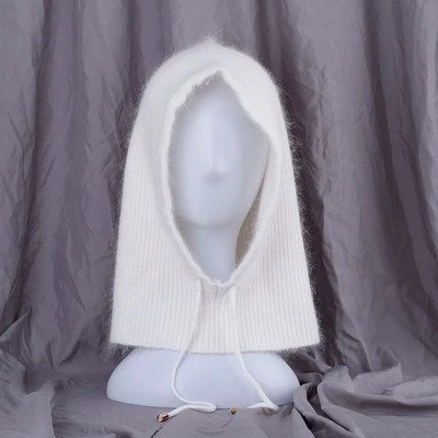 2022 JAUNA Ziemas cepure Īstas truša kažokādas ziemas cepures sievietēm Modes siltas cepures Uzlabota biezināta pagarināta pulovera šalles cepure