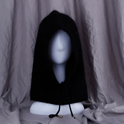 2022 JAUNA Ziemas cepure Īstas truša kažokādas ziemas cepures sievietēm Modes siltas cepures Uzlabota biezināta pagarināta pulovera šalles cepure