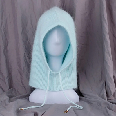 2022 JAUNA Ziemas cepure Īstas truša kažokādas ziemas cepures sievietēm Modes siltas cepures Uzlabota biezināta pagarināta pulovera šalles cepure