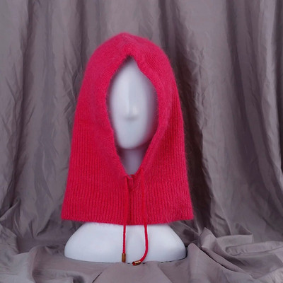 2022 JAUNA Ziemas cepure Īstas truša kažokādas ziemas cepures sievietēm Modes siltas cepures Uzlabota biezināta pagarināta pulovera šalles cepure