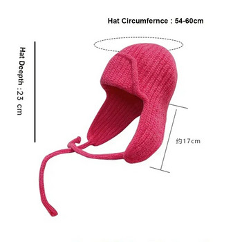 2023 Πλεκτό καπέλο παγίδας μόδας για γυναίκες Ανδρικά πλεκτά χειμερινά πλεκτά αυτί Beanie γυναικείο βελονάκι Ρωσικά καπέλα βομβαρδισμού καπό kpop