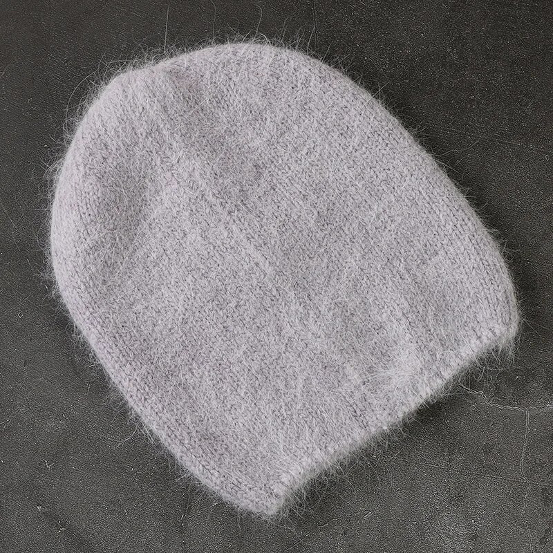 Modes Angoras truša kažokādas ziemas cepure sievietēm Adītas pupiņas, siltas brīvdabas slēpošanas aukstas trikotāžas cepures vairumtirdzniecība