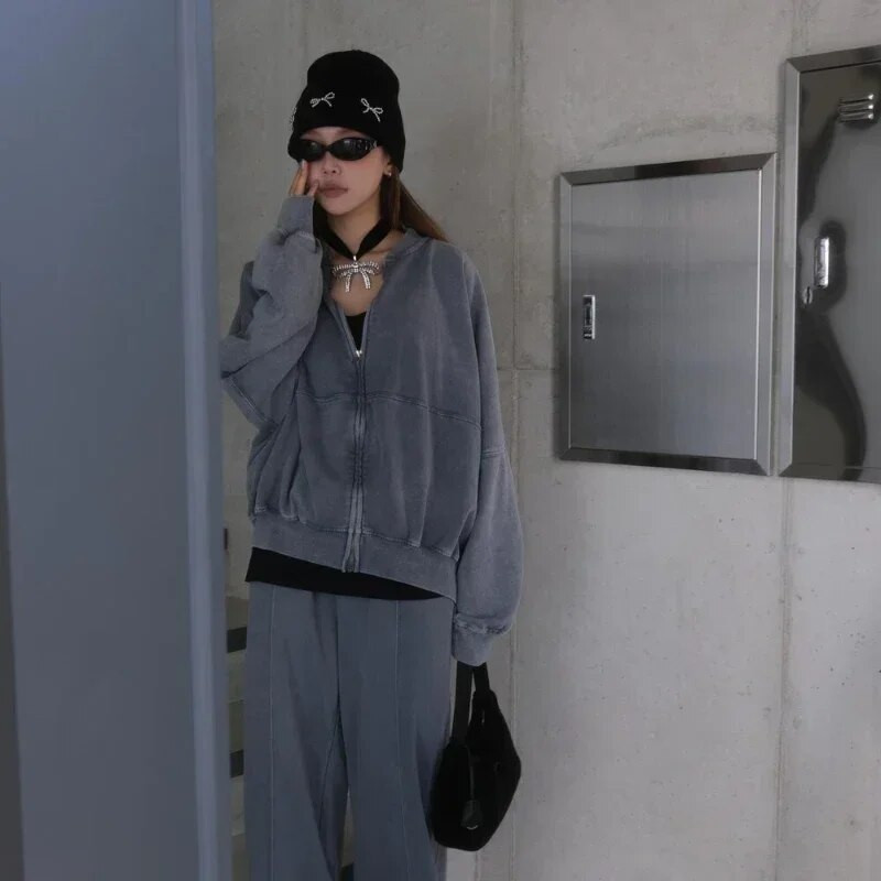 Korejas metāla loka trikotāžas cepure Ins Style Jauka Y2K meiteņu cepure Rudens un ziemas personalizēta modes silta ausu aizsardzības cepure