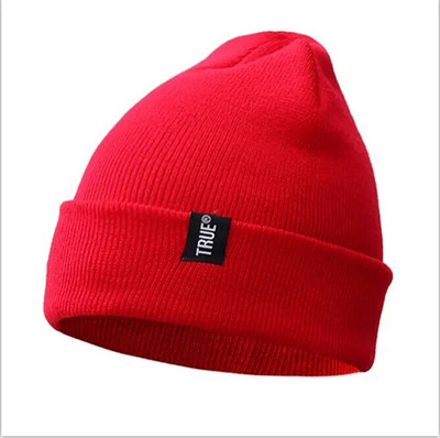 Letter True Casual Beanies pentru bărbați, femei, modă, tricotată, pălărie de iarnă, culoare uni, hip-hop, skullies Bonnet, șapcă unisex Gorro