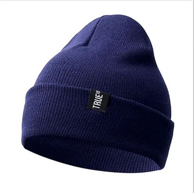Letter True Casual Beanies pentru bărbați, femei, modă, tricotată, pălărie de iarnă, culoare uni, hip-hop, skullies Bonnet, șapcă unisex Gorro