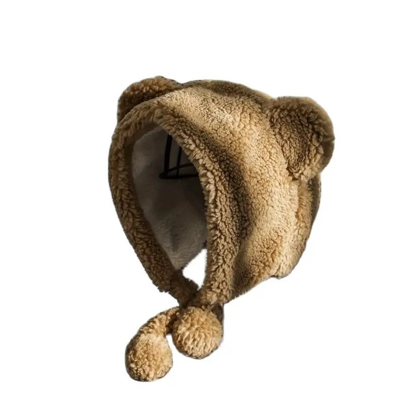 Ziemas Jauka Lāča Ausis Silta Cepure Sieviešu Pupiņas Vēja Necaurlaidīga Cepurīte Studentu Sievietēm Pievienot Vilnas Cepure Sieviešu Cepure Dāvana