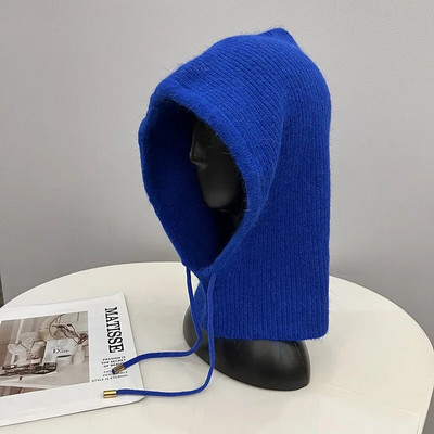 Ziemas īstas trušu kažokādas, mīkstas balaklavas ballītes maskas cepures sievietēm ar krūšturi slēpošanas velosipēds riteņbraukšana āra silta sporta trikotāžas pupiņas