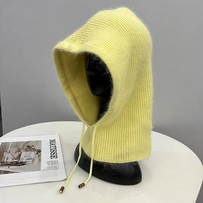 Ziemas īstas trušu kažokādas, mīkstas balaklavas ballītes maskas cepures sievietēm ar krūšturi slēpošanas velosipēds riteņbraukšana āra silta sporta trikotāžas pupiņas