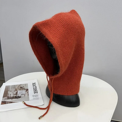 Ziemas īstas trušu kažokādas, mīkstas balaklavas ballītes maskas cepures sievietēm ar krūšturi slēpošanas velosipēds riteņbraukšana āra silta sporta trikotāžas pupiņas