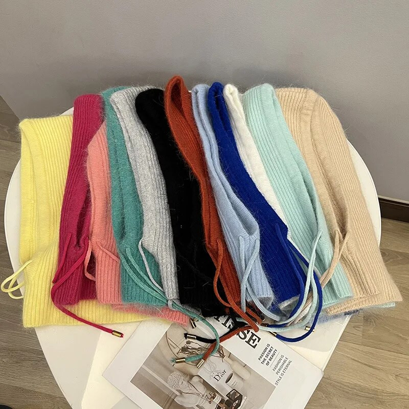 Ziemas īstas trušu kažokādas, mīkstas balaklavas ballītes maskas cepures sievietēm ar krūšturi slēpošanas velosipēds riteņbraukšana āra silta sporta trikotāžas pupiņas