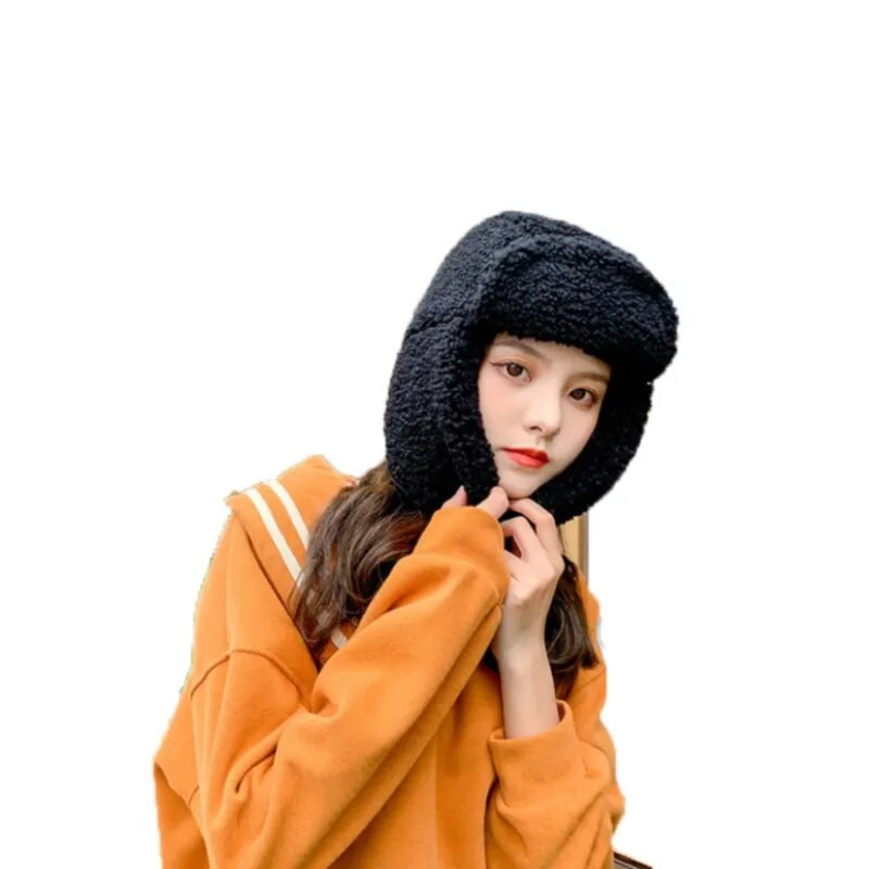 Sieviešu bumbvedēja cepure Pilot Trooper Cap Vīriešu mākslīgā kašmira cepure Krievu Ushanka Earflap siltie cepures ziemas sniega slēpošanas cepures