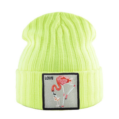 Skullies Beanies Sieviešu rudens ziemas ielas apģērbs Trikotāžas Beanes Cepure Vīriešu Trikotāžas Vienkrāsains Pārklājums Gorras ar izšuvumu Patch Cap