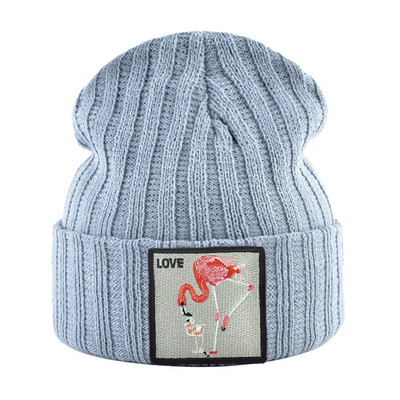 Skullies Beanies Sieviešu rudens ziemas ielas apģērbs Trikotāžas Beanes Cepure Vīriešu Trikotāžas Vienkrāsains Pārklājums Gorras ar izšuvumu Patch Cap