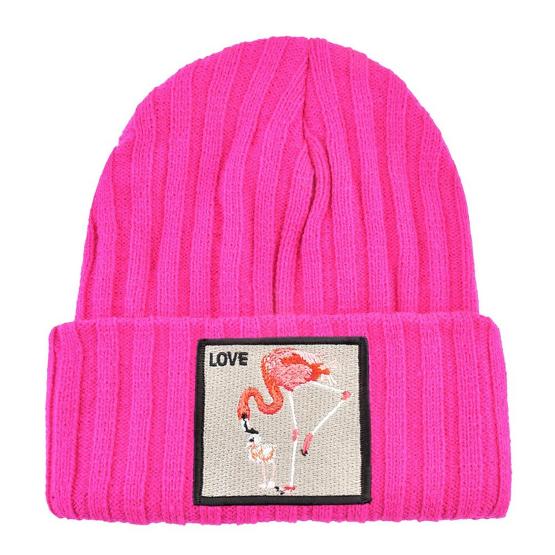 Skullies Beanies Sieviešu rudens ziemas ielas apģērbs Trikotāžas Beanes Cepure Vīriešu Trikotāžas Vienkrāsains Pārklājums Gorras ar izšuvumu Patch Cap