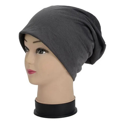 Unisex Žene Muškarci Pletene zimske kape šeširi Tople skijaške heklane kape Šešir Kapa Skullies Kapa prevelika Meka ležerna crna