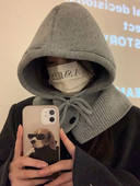 Ziemas siltāks balaklavas vāciņš vīriešiem un sievietēm, aukliņas pupiņām, cepures unisex trikotāžas pogas priekšautiņš viengabalains ar kapuci Cepures ausu aizbāžņi