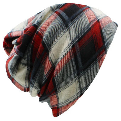 Marca LOVINGSHA Pălării Toamnă Iarnă pentru femei Design în carouri Pălărie pentru femei de culoare contrastantă Skullies And Beanies Pălărie pentru bărbați unisex HT022