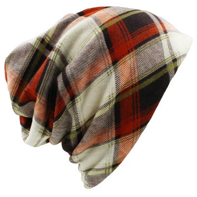Marca LOVINGSHA Pălării Toamnă Iarnă pentru femei Design în carouri Pălărie pentru femei de culoare contrastantă Skullies And Beanies Pălărie pentru bărbați unisex HT022