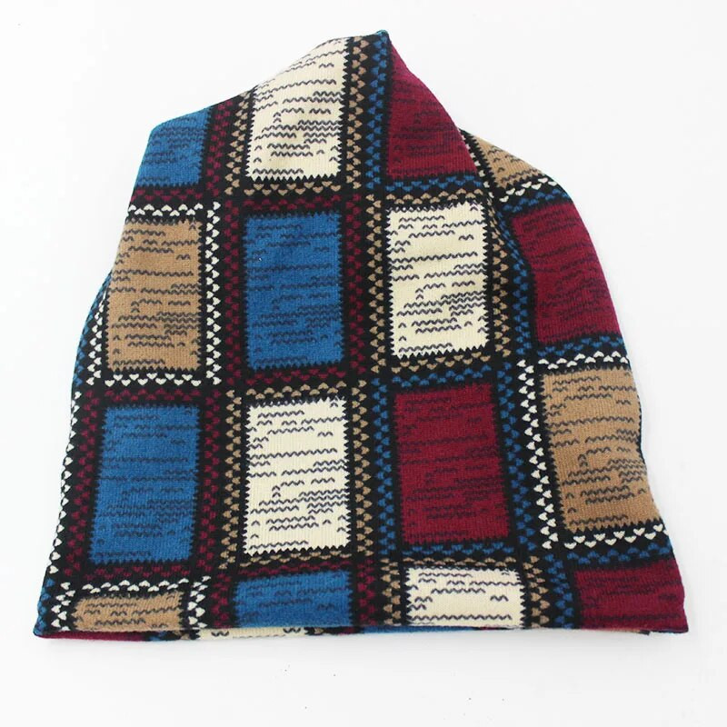 Zīmols LOVINGSHA Rudens ziemas cepures sievietēm Plaids Dizains Kontrastkrāsas Sieviešu cepure Skullies Un Beanies Vīriešu cepure Unisex HT022