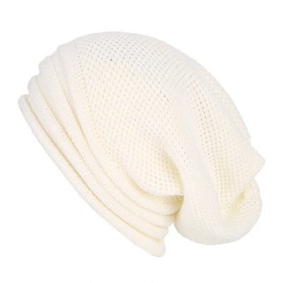 Primavara Iarna Pălărie lăncioasă Slouchy Beanie Căciulă caldă tricotată din lână pentru bărbați Femei Beanie Pălării de iarnă supradimensionate pentru schi Cappello Uomo