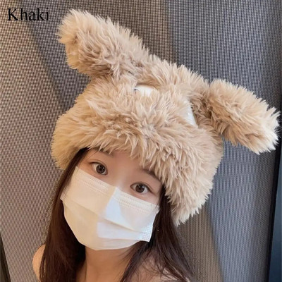 Soe plüüsist müts mood armas karu kõrva pealuu müts Nokamüts talvekaitse ratsutamine suusatamine nokamüts vabaaja välistingimustes kapoti mütsid