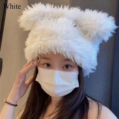 Soe plüüsist müts mood armas karu kõrva pealuu müts Nokamüts talvekaitse ratsutamine suusatamine nokamüts vabaaja välistingimustes kapoti mütsid