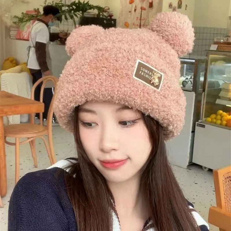 Soe plüüsist müts mood armas karu kõrva pealuu müts Nokamüts talvekaitse ratsutamine suusatamine nokamüts vabaaja välistingimustes kapoti mütsid