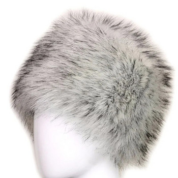 Ψεύτικο γούνινο καπέλο αλεπούς Γυναικείο καπέλο Beanie Νέα μόδα Χειμωνιάτικο ζεστό χνουδωτό γούνινο καπέλο γυναικείο καπέλο χιονιού Καπέλο ρωσικό καπέλο καπέλο