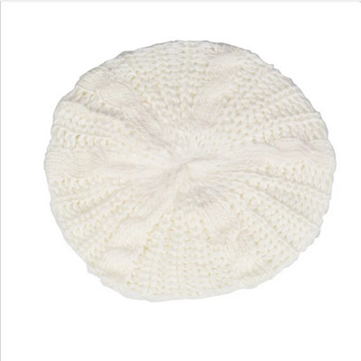 Γυναικείο μπερέ με πλέξη φαρδύ πλεκτό βελονάκι καπέλο καπέλο για σκι Χειμερινό ζεστό καπέλο