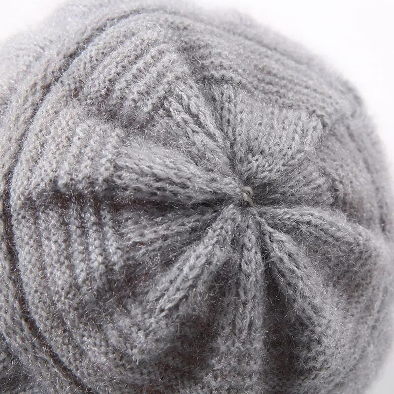 Super Silta Mātes Cepure Ziemas Vilnas Cepurīte 2023 Sieviešu Trušu Kažokādas Aizsargi Beretes Cepures Biezinātas Plīša Krāsotājas Cepures Mīkstas Sieviešu cepures