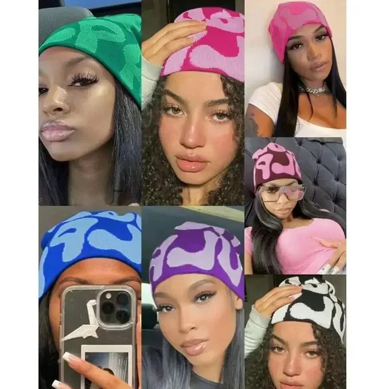 Beanie Ziemas cepure sievietēm Vīrieši Zēni Meitenes Y2k Mea Culpa Siltas Cepures Unisex Rudens Trikotāžas Beanies Cepures Mode Hip Hop Aukstās Cepures