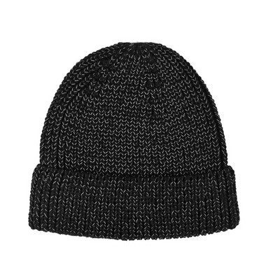 Ziemas atstarojoša makšķerēšana nakts skriešanas beanie cepures vīrieši sievietes sievietes meitenes silta cepure āra vēja necaurlaidīga trikotāžas cepure