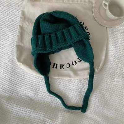 Trikotāžas Beanies Cepures Sievietēm Ziemas Siltas Adījums Balaclava Skullies Cepure āra Sieviešu vēja necaurlaidīga slēpošanas ausu aizsargvāciņi Motora pārsegs